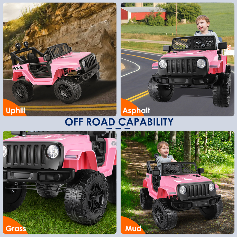 Load image into Gallery viewer, Bluetooth Music Ride-On Truck for Kids with Parent Remote Control - Pink
