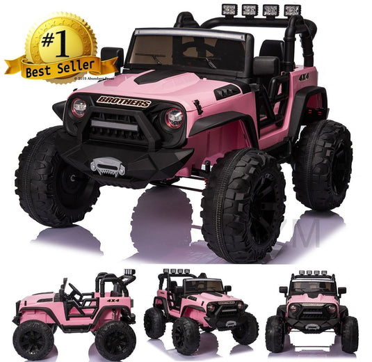 Bluetooth Remote Control Kids Ride On Jeep with 24V Battery and USB Connectivity - Perfect Gift for Young Adventurers