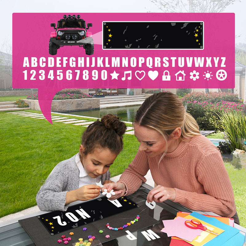 Load image into Gallery viewer, Bluetooth Remote Control Pink Jeep Ride On Car for Kids with USB and 12V Battery
