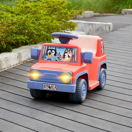 Bluey 6V Ride On Car for Kids with Interactive Sound & Music
