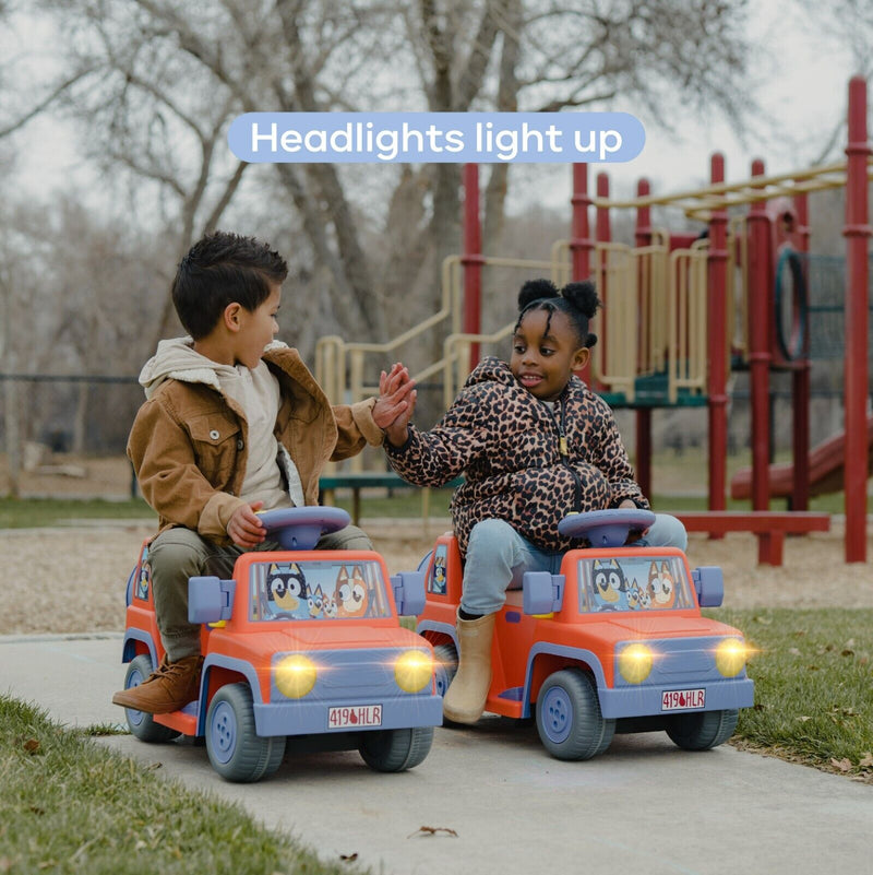 Load image into Gallery viewer, Bluey 6V Ride On Car for Kids with Interactive Sound &amp; Music
