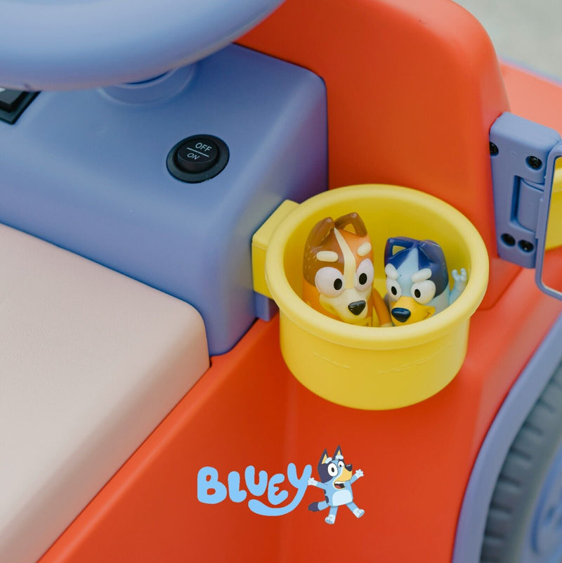 Load image into Gallery viewer, Bluey 6V Ride On Car for Kids with Interactive Sound &amp; Music
