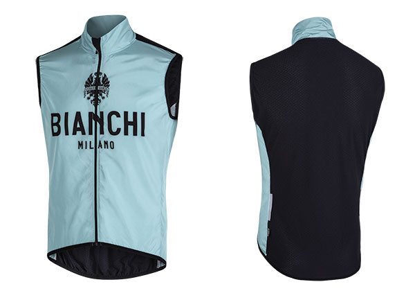 Load image into Gallery viewer, Bianchi Milano Traono Men&#39;s Wind Vest (Blue) XS, S, M, 2XL, 4XL
