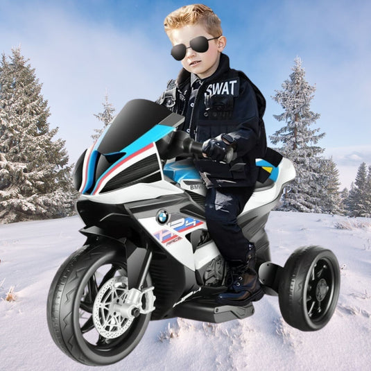 BMW 12V Battery Powered Ride on Motorcycle for Kids with Headlight - Perfect Gift