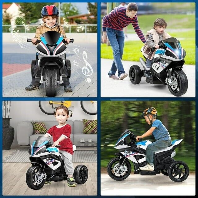 Load image into Gallery viewer, BMW 12V Battery Powered Ride on Motorcycle for Kids with Headlight - Perfect Gift
