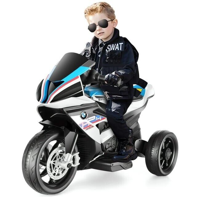 Load image into Gallery viewer, BMW 12V Battery Powered Ride on Motorcycle for Kids with Headlight - Perfect Gift
