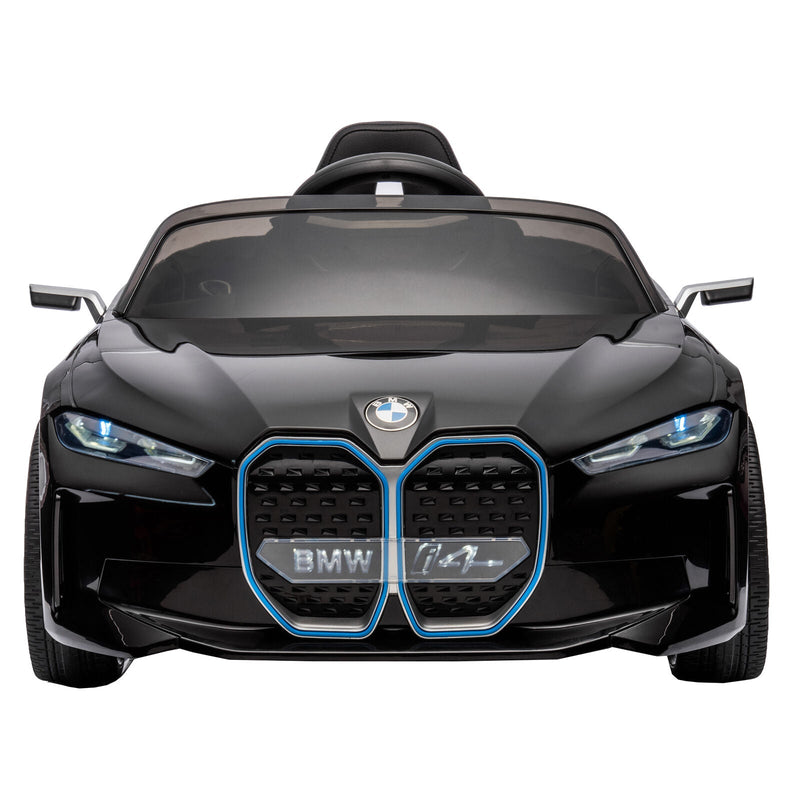 Load image into Gallery viewer, BMW I4 Licensed 12V Kids Ride On Car with Parental Remote Control, USB, MP3, and Bluetooth - Black
