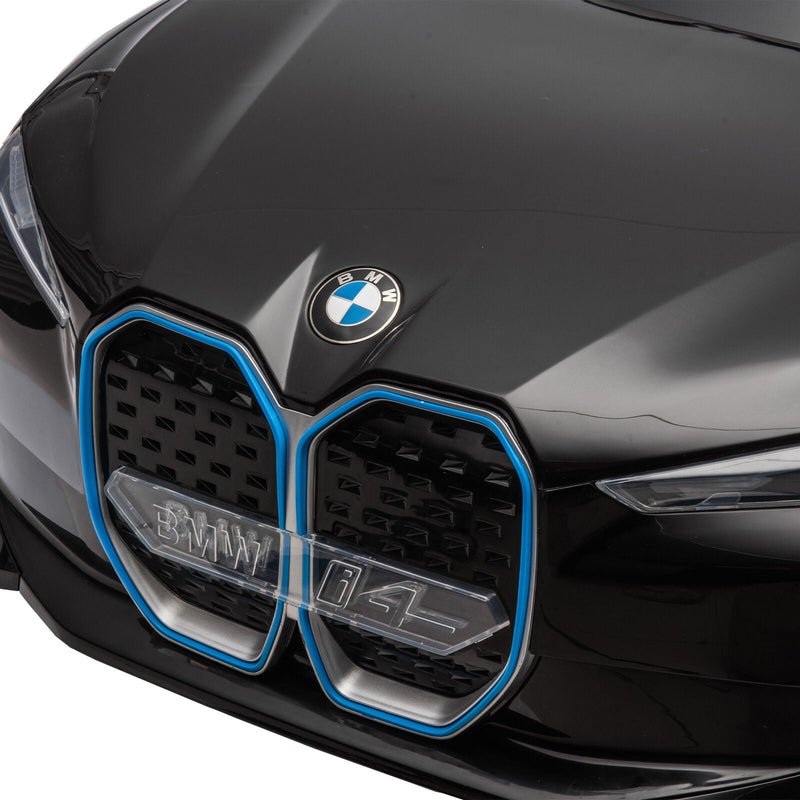 Load image into Gallery viewer, BMW I4 Licensed 12V Kids Ride On Car with Parental Remote Control, USB, MP3, and Bluetooth - Black

