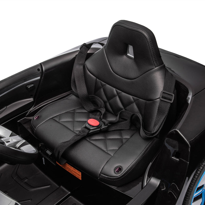 Load image into Gallery viewer, BMW I4 Licensed 12V Kids Ride On Car with Parental Remote Control, USB, MP3, and Bluetooth - Black

