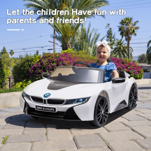Load image into Gallery viewer, BMW I8 Coupe 12V Electric Ride-On Car for Kids with Remote Control, MP3 Player, and LED Lights
