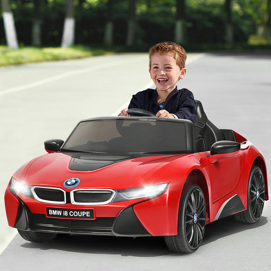 BMW I8 Electric Ride-On Car for Kids with MP3 and Remote Control - Red