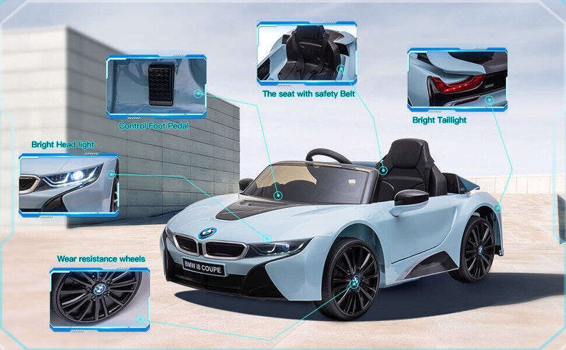 Load image into Gallery viewer, 12V BMW I8 Electric Ride-On Car for Kids with 2.4G Remote Control
