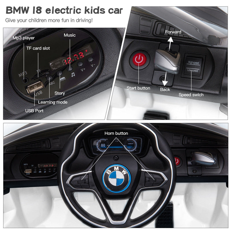 Load image into Gallery viewer, BMW i8 Electric Ride-On Car for Kids with Remote Control - 12V Powered
