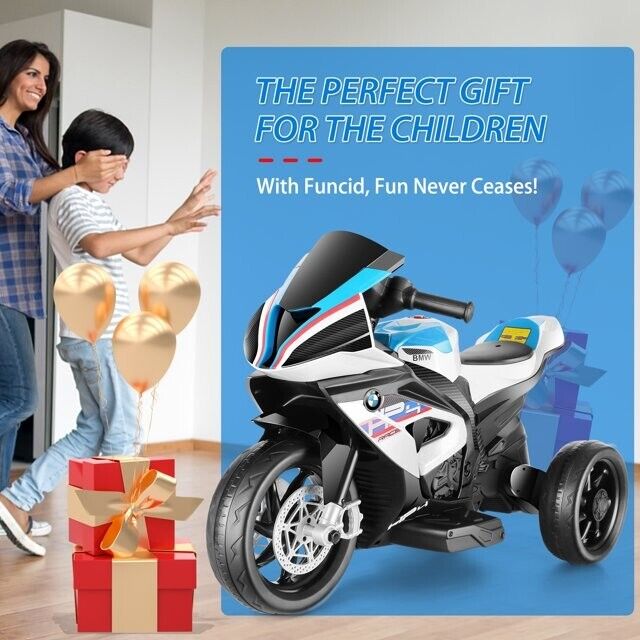 Load image into Gallery viewer, BMW Kids Electric Motorcycle - 12V Battery Powered Ride-On Bike in Sleek Black Design
