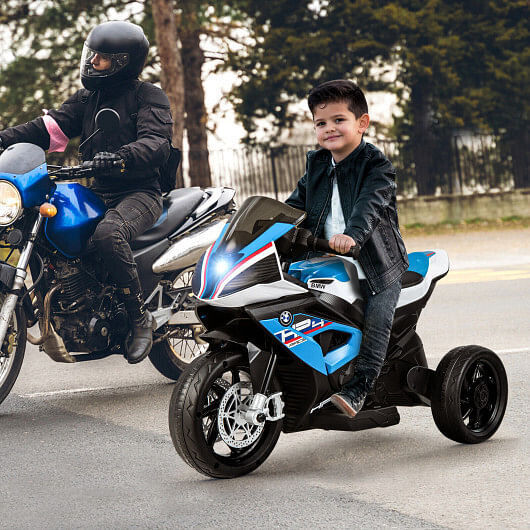 Load image into Gallery viewer, BMW Kids Motorcycle Ride-On Toy for Ages 3-8 - Blue
