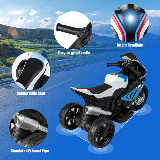 Load image into Gallery viewer, BMW Kids Motorcycle Ride-On Toy for Ages 3-8 - Blue
