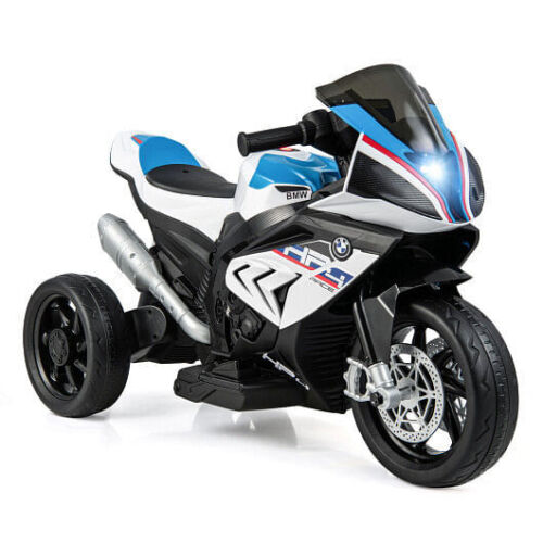 BMW Kids Motorcycle Ride-On Toy for Ages 3-8 - White