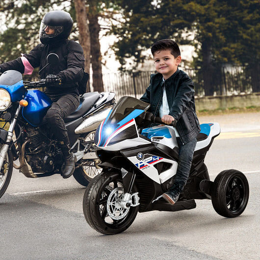 Load image into Gallery viewer, BMW Kids Motorcycle Ride-On Toy for Ages 3-8 - White
