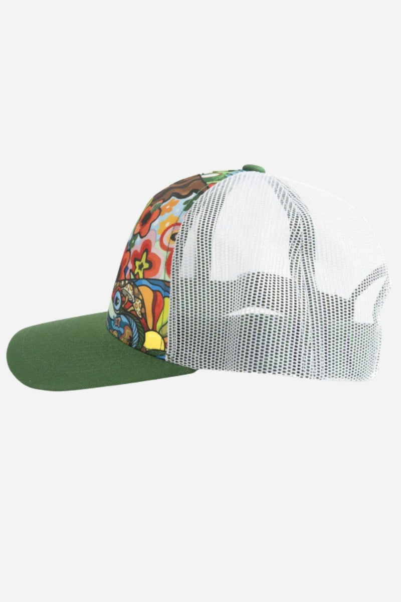 Load image into Gallery viewer, Boho Bass Abstract Trucker Hat
