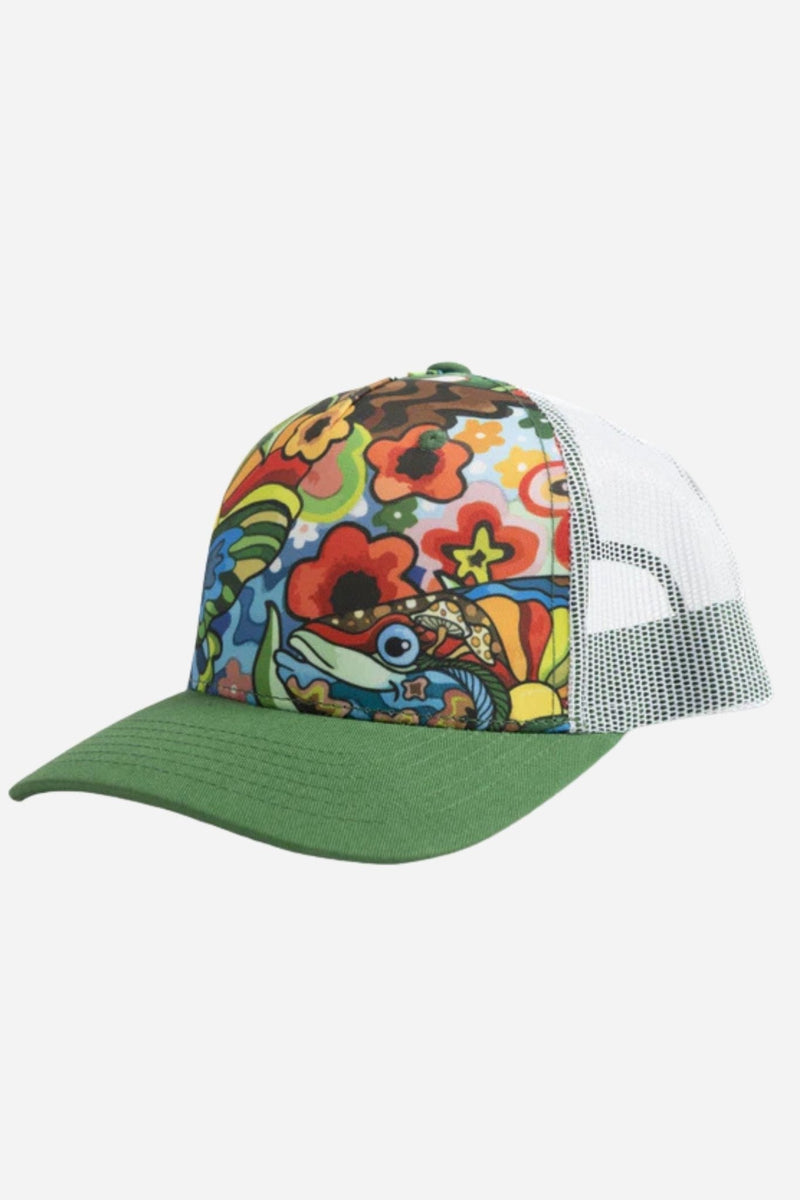 Load image into Gallery viewer, Boho Bass Abstract Trucker Hat
