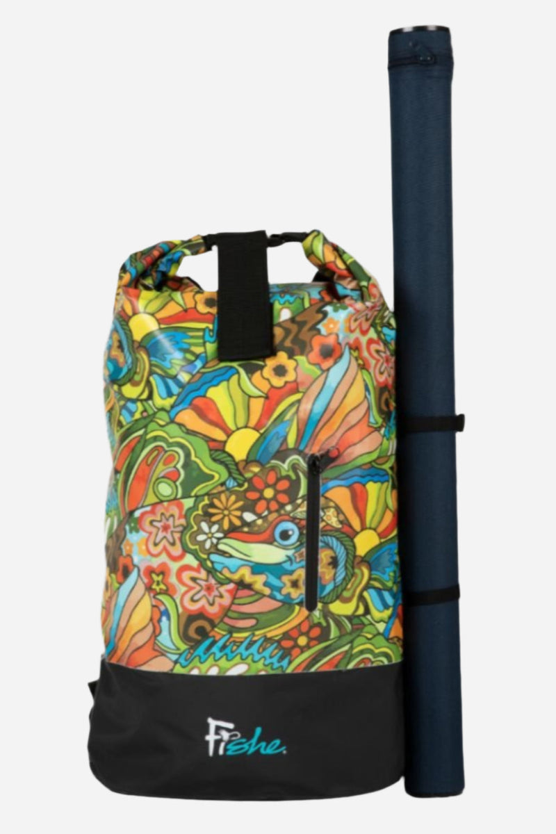 Load image into Gallery viewer, Boho Bass Backpack Dry Bag
