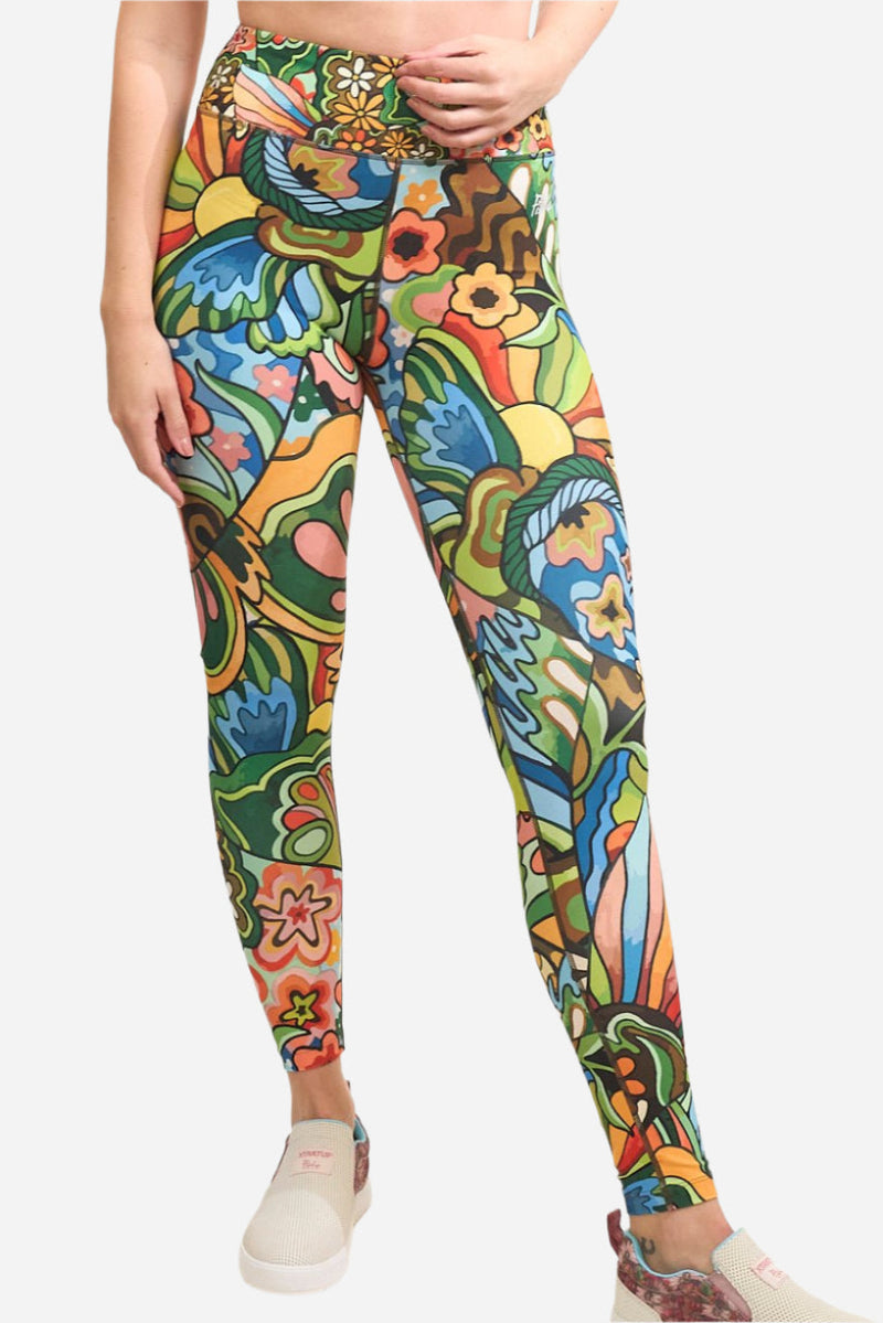Load image into Gallery viewer, Boho Bass High-Waisted Leggings
