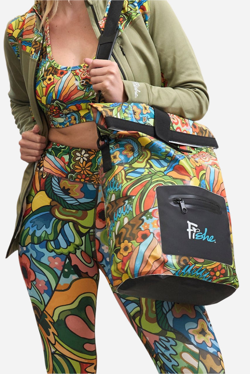 Load image into Gallery viewer, Boho Bass Roll Tote Dry Bag
