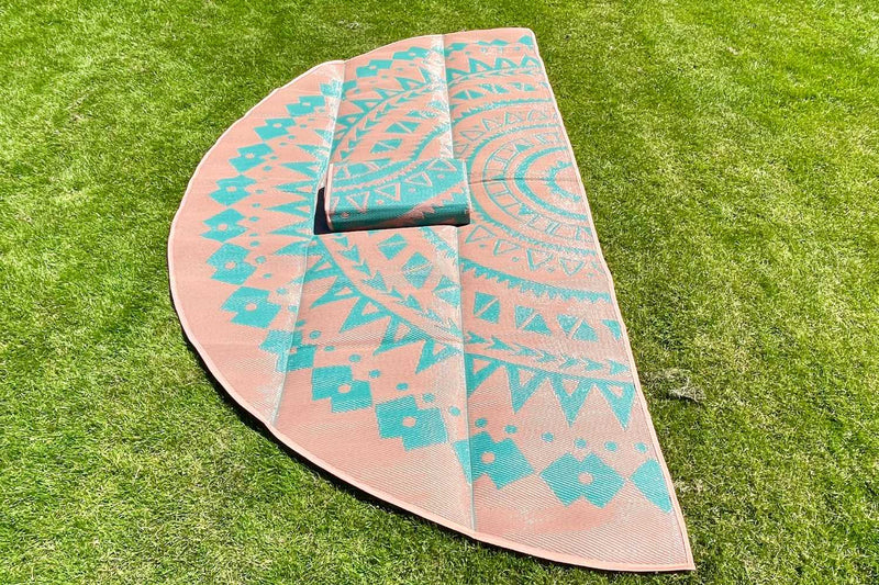 Load image into Gallery viewer, Boho Style Bell Tent Floor Matting Cover | 16' (5M)
