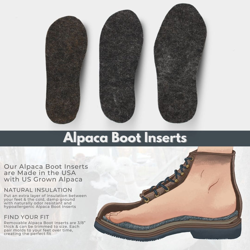 Load image into Gallery viewer, American Fiber Pool Alpaca Foot Warmers - Shoe Inserts - Insoles
