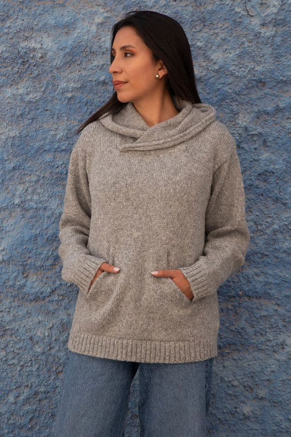 Load image into Gallery viewer, Briana Alpaca Hoodie Pullover
