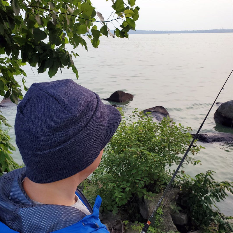 Load image into Gallery viewer, Brimmed Alpaca Knit Radar Mash Hat
