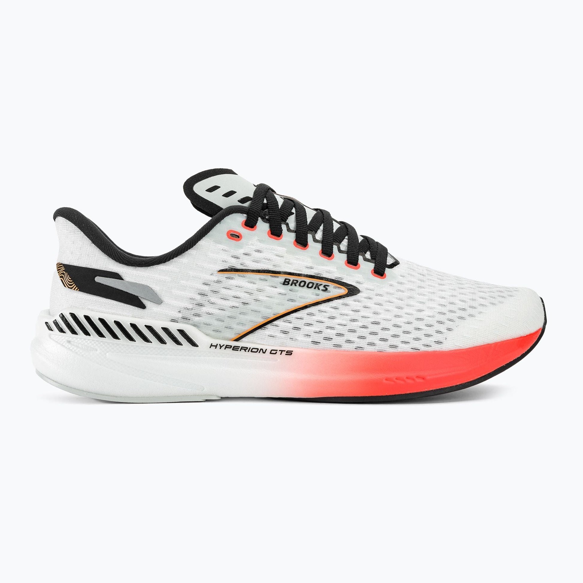 Women's Brooks Hyperion GTS, Blue/Fiery Coral/Orange, 10.5 B Medium - Skoutley Outdoors LLC