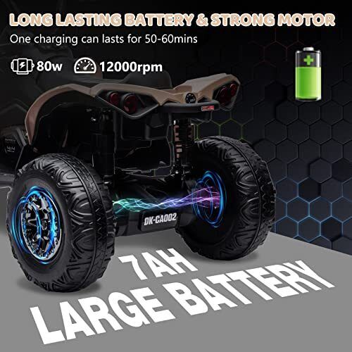 Load image into Gallery viewer, BRP Can-am 4 Wheeler Quad Electric Ride-On Toy Car for Kids
