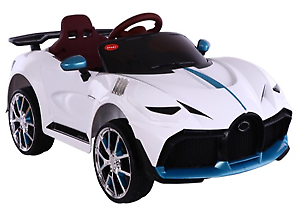 Bugatti 12V Electric Kids Ride-on Car with Remote Control, MP3 Player, and Multiple Color Options