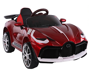 Bugatti 12V Electric Kids Ride-on Car with Remote Control, MP3 Player, and Multiple Color Options