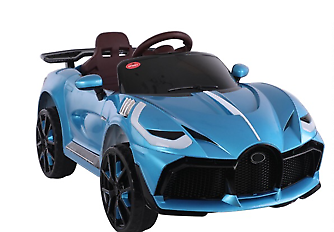 Bugatti 12V Electric Kids Ride-on Car with Remote Control, MP3 Player, and Multiple Color Options