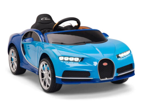 Bugatti Chiron Kids 12V Ride On Car with Remote Control - Blue