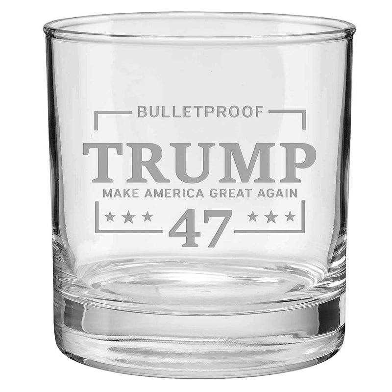 Load image into Gallery viewer, Bulletproof Trump 47 Whiskey Glass

