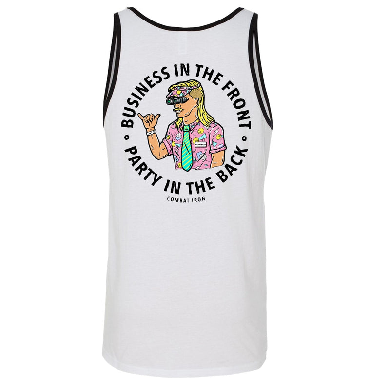 Load image into Gallery viewer, Business In The Front. Party In The Back. Men's Tank
