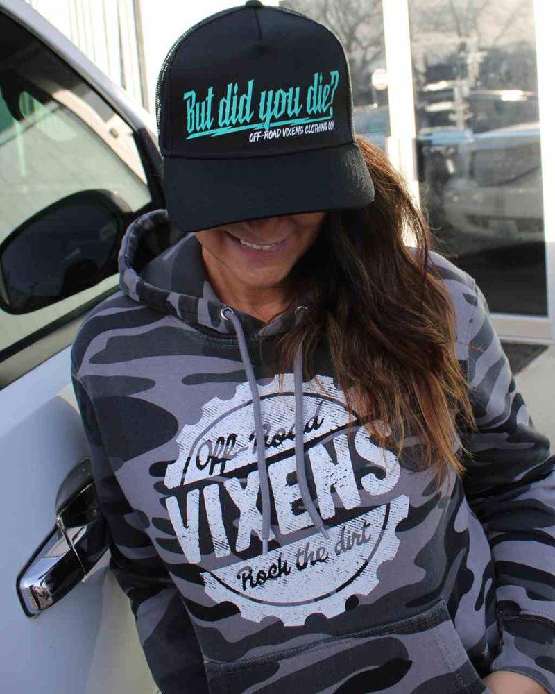 Load image into Gallery viewer, But did you die? Trucker - Black
