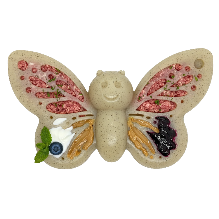 Load image into Gallery viewer, Butterfly Nylon Chew &amp; Enrichment Toy | 2-in-1 for Aggressive Chewers | SodaPup
