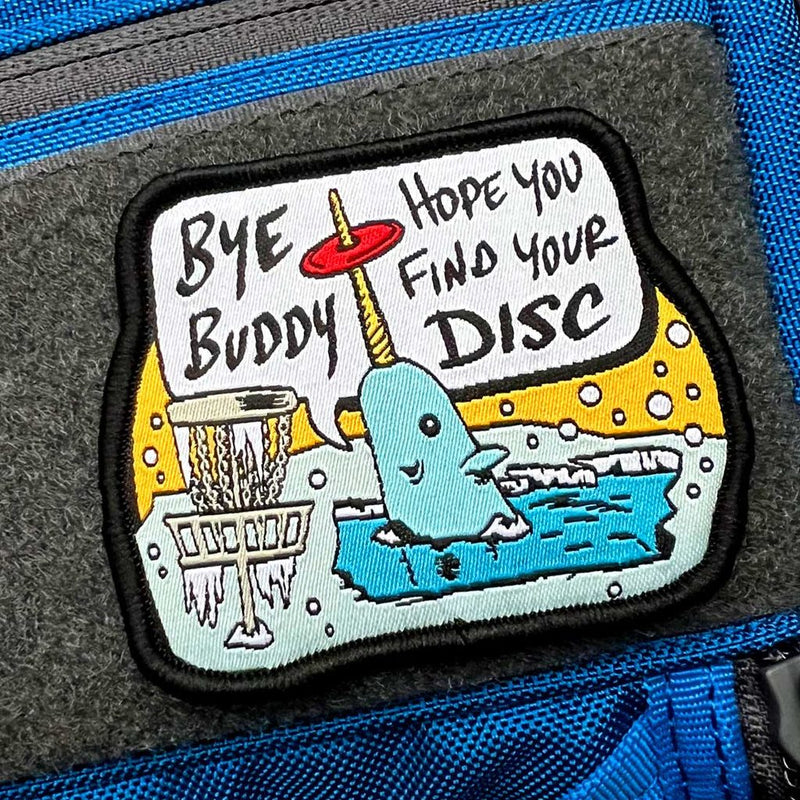 Load image into Gallery viewer, Bye Buddy Disc Golf Patch - Hook And Loop
