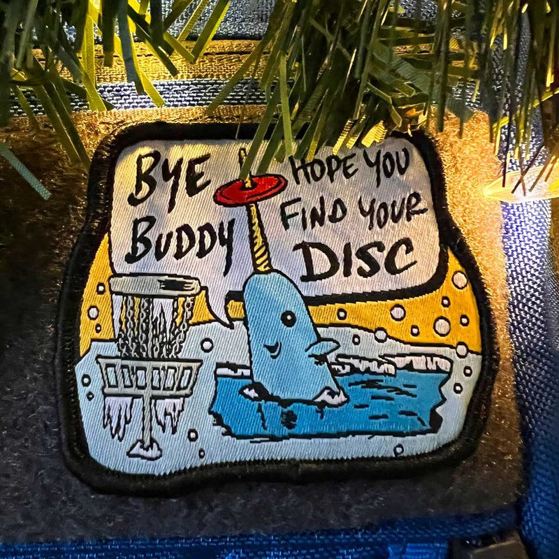 Load image into Gallery viewer, Bye Buddy Disc Golf Patch - Hook And Loop
