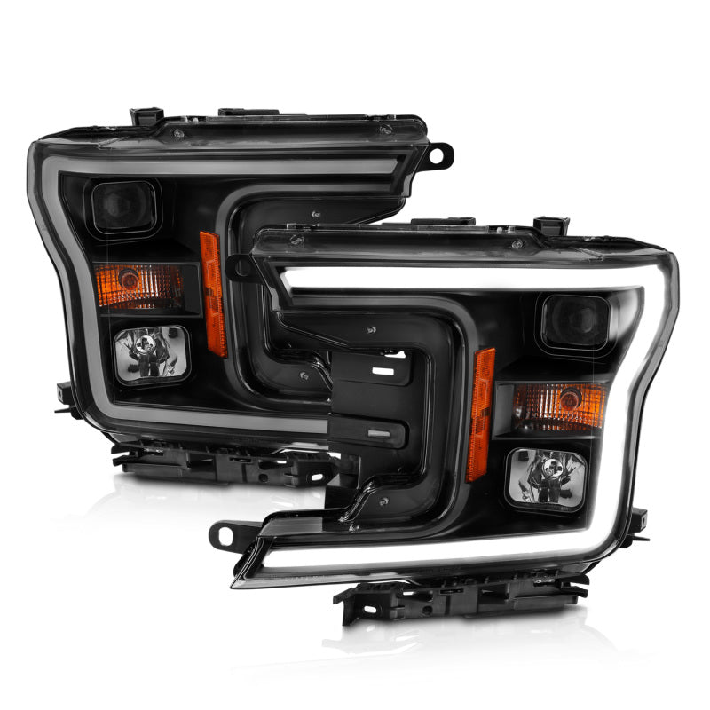 Load image into Gallery viewer, ANZO 2018-2019 Ford F-150 Projector Plank Style H.L. Black Amber (Without Switchback)

