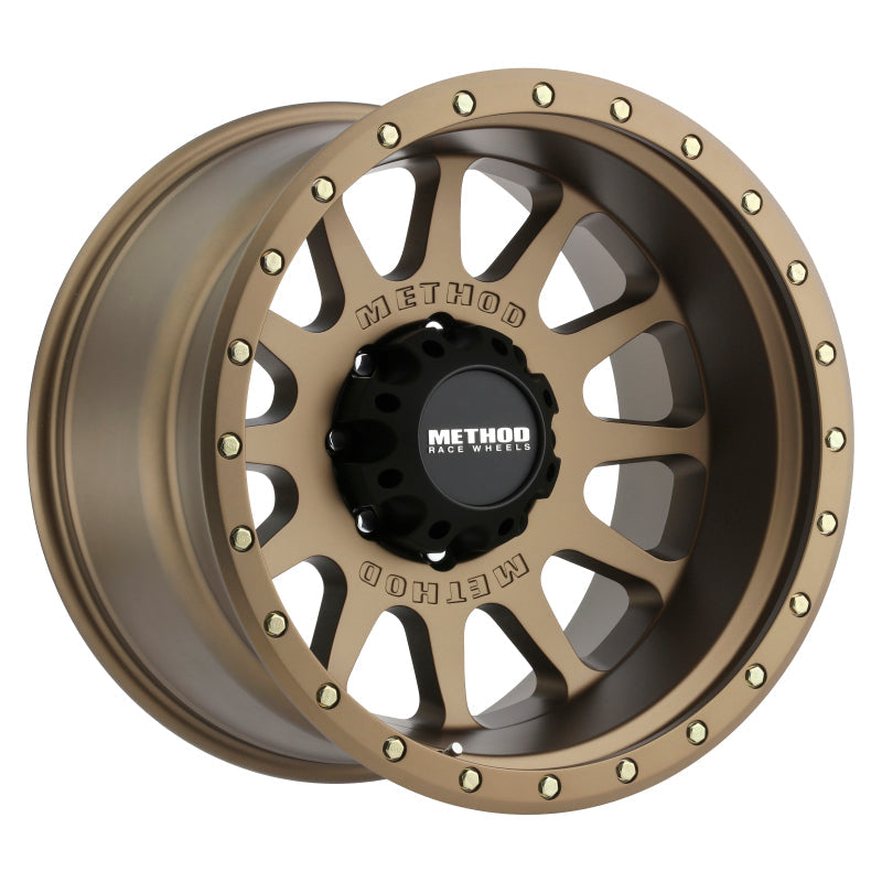 Load image into Gallery viewer, Method MR605 NV 20x12 -52mm Offset 8x170 124.9mm CB Method Bronze Wheel

