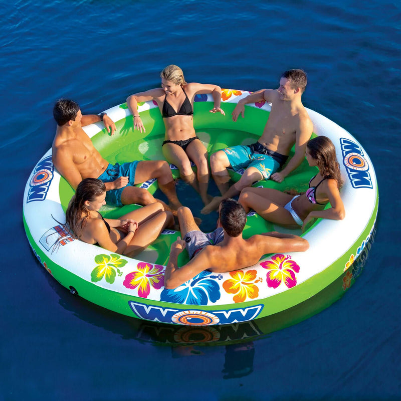 Load image into Gallery viewer, WOW Watersports Floating 6 Person Stadium Islander Water Lounge and Island
