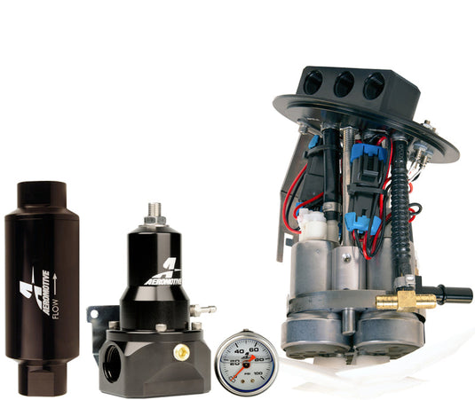 Aeromotive 11-17 Ford Mustang Drop In Kit (18038/15633/13134/12341) - Triple 450 LPH 17355