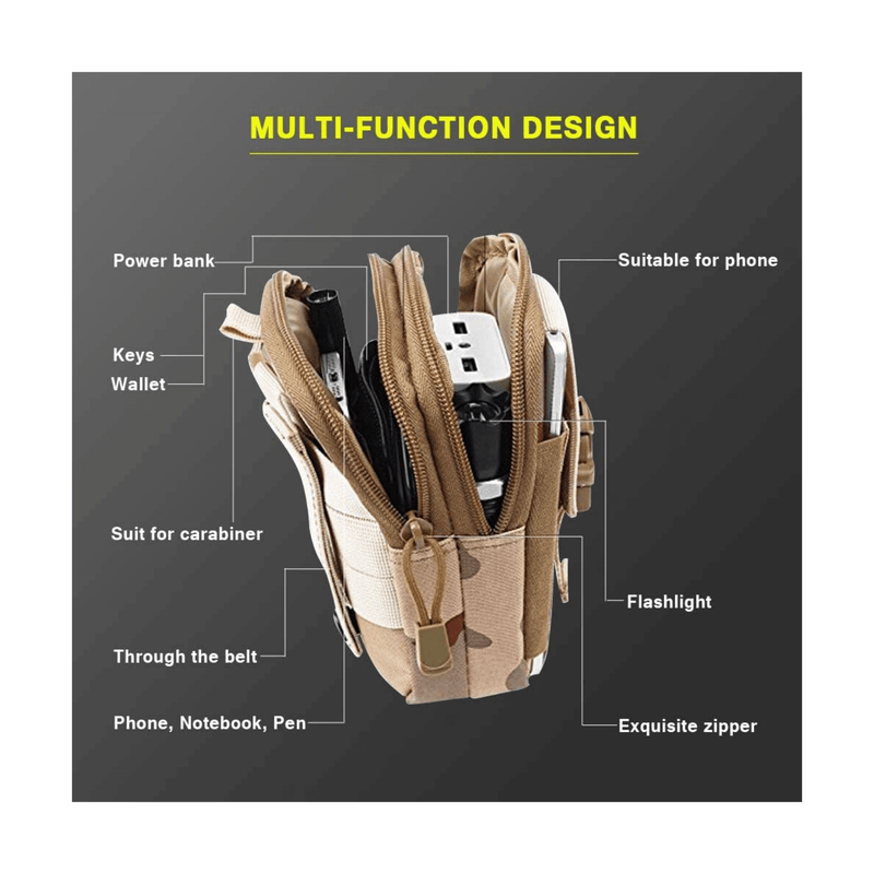 Load image into Gallery viewer, Tactical MOLLE Pouch &amp; Waist Bag for Hiking &amp; Outdoor Activities
