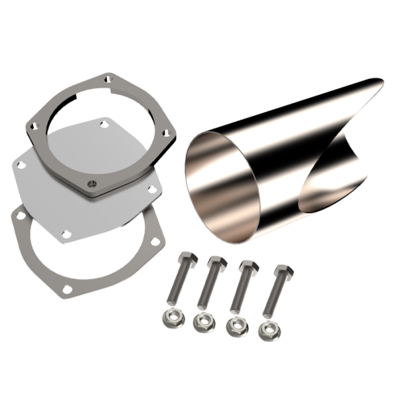 Load image into Gallery viewer, QTP 5in Weld-On QTEC DIY Cutout Pipe
