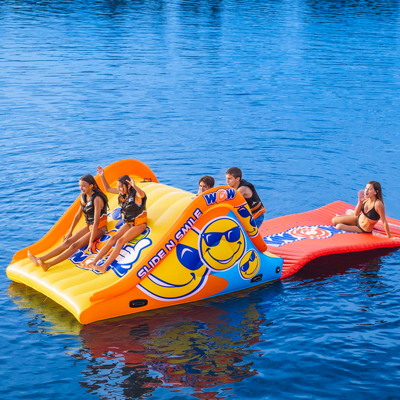 Load image into Gallery viewer, WOW Watersports Slide and Water Walkway Slide N Smile Combo
